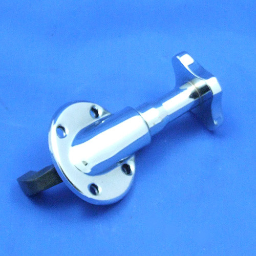 Screw down lobe type bonnet catch - 4 Lobe all chrome plain top